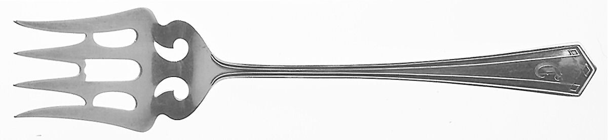 Venetia (Sterling 1909) Medium Chipped Beef Fork by Saart Brothers-1