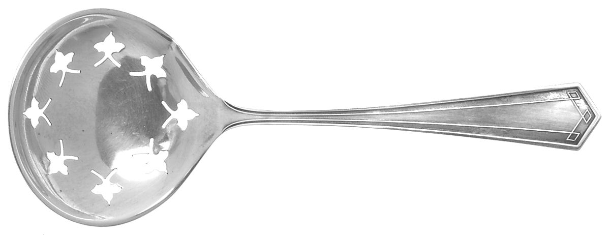 Venetia (Sterling 1909) Solid Bon Bon Spoon with Pierced Bowl by Saart Brothers-1