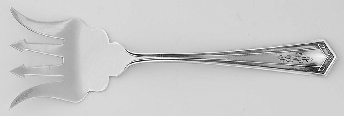 Venetia (Sterling 1909) Small Chipped Beef Fork by Saart Brothers-1