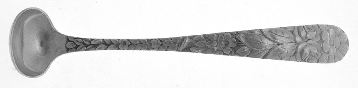 Baltimore Rose (Sterling, 1905, Plain) Mustard Spoon by Schofield-1