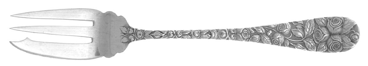 Baltimore Rose (Sterling, 1905, Plain) Individual Fish/Pastry Fork by Schofield-1