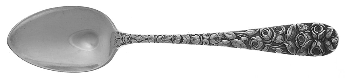 Baltimore Rose (Sterling, 1905, Plain) Demitasse Spoon by Schofield-1