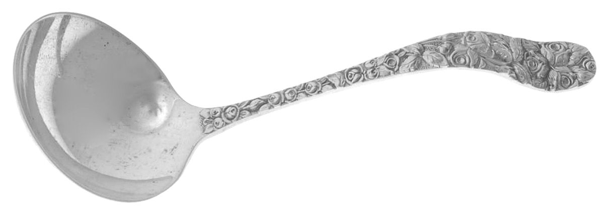 Baltimore Rose (Sterling, 1905, Plain) Ladle-Cream/Solid Piece-Small by Schofield-1