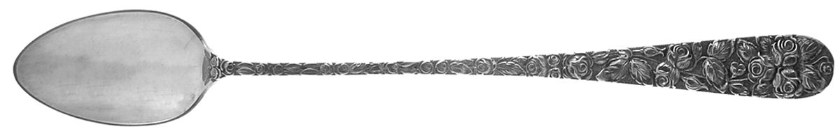 Baltimore Rose (Sterling, 1905, Plain) Iced Tea Spoon by Schofield-1