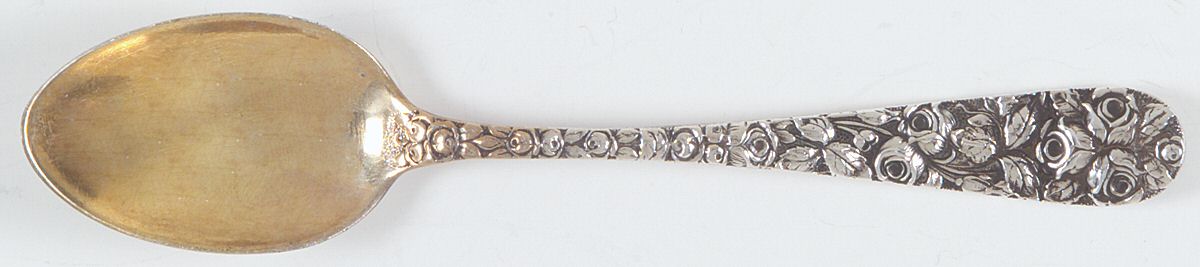 Baltimore Rose (Sterling, 1905, Plain) Demitasse Spoon by Schofield-1