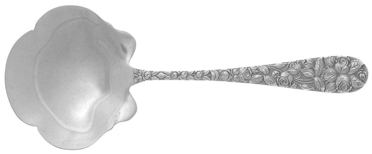 Baltimore Rose (Sterling, 1905, Plain) Solid Bon Bon Spoon by Schofield-1