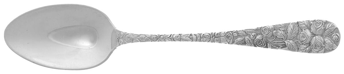 Baltimore Rose (Sterling, 1905, Plain) Teaspoon by Schofield-1