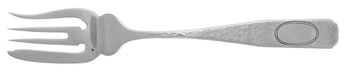 Elizabeth Tudor-Engraved (Sterling 1907) Individual Salad Fork by Schofield-1
