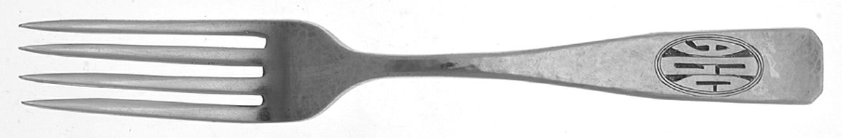 Elizabeth Tudor-Engraved (Sterling 1907) Fork by Schofield-1