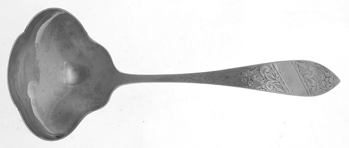 Frabee (Sterling, 1936, No Monograms) Solid Gravy Ladle by Schofield-1