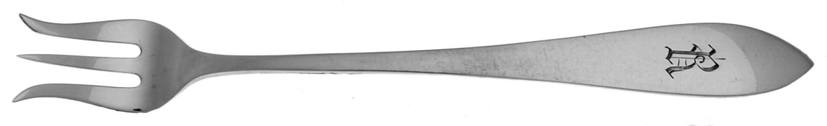 La Rochelle (Sterling, 1895, No Monograms) Oyster Fork by Schofield-1
