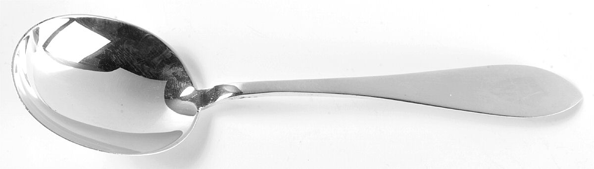 La Rochelle (Sterling, 1895, No Monograms) Round Bowl Soup Spoon (Gumbo) by Schofield-1