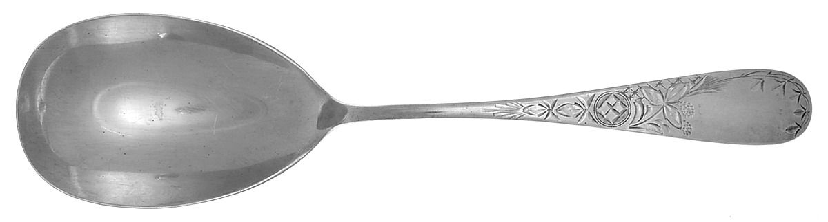 Lily (Sterling, 1900) Solid Serving Spoon by Schofield-1