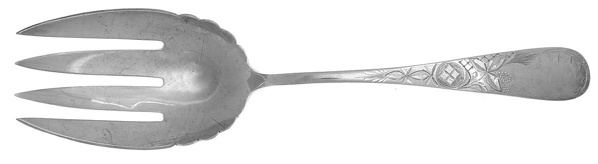 Lily (Sterling, 1900) Solid Serving Fork by Schofield-1