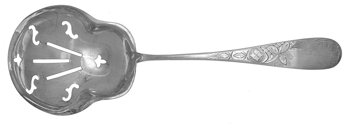 Lily (Sterling, 1900) Pierced Salad Server by Schofield-1