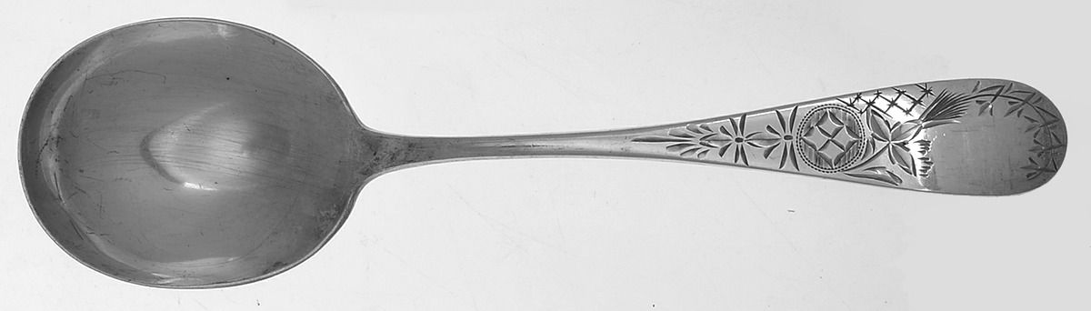 Lily (Sterling, 1900) Round Bowl Soup Spoon (Gumbo) by Schofield-1