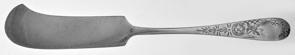 Lily (Sterling, 1900) Small Flat Handled Butter Spreader by Schofield-1