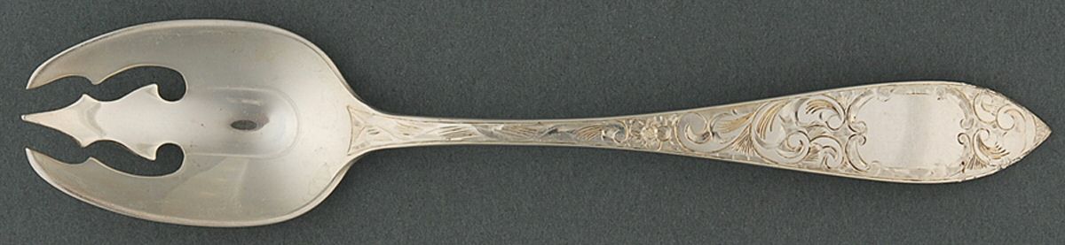 Lorraine (Sterling, 1896, Oval) Ice Cream Fork by Schofield-1