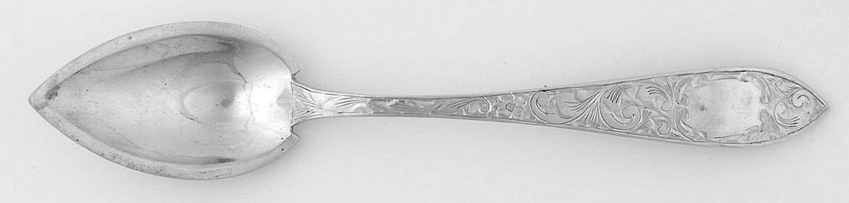 Lorraine (Sterling, 1896, Oval) Fruit/Orange Spoon by Schofield-1