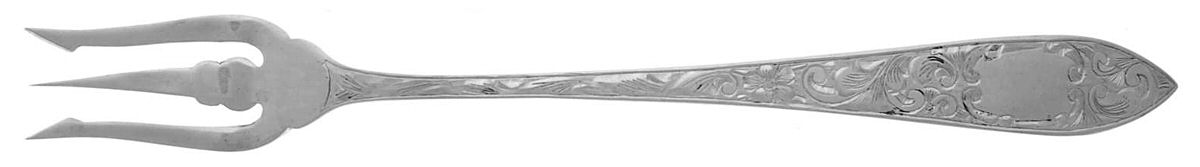 Lorraine (Sterling, 1896, Oval) Olive Fork by Schofield-1