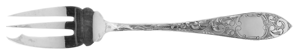 Lorraine (Sterling, 1896, Oval) Old Style Pickle Fork by Schofield-1