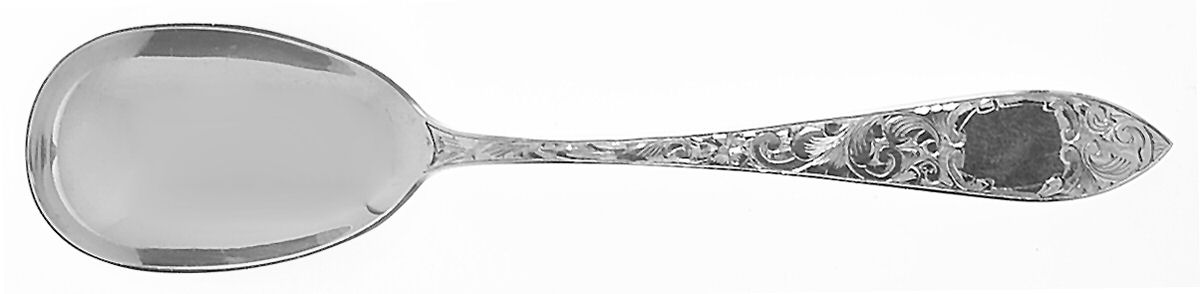 Lorraine (Sterling, 1896, Oval) Sugar Spoon by Schofield-1