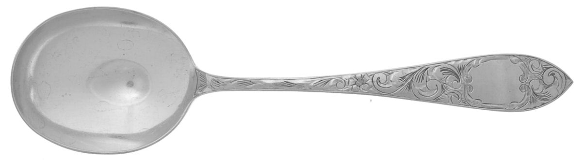 Lorraine (Sterling, 1896, Oval) Round Bowl Soup Spoon (Gumbo) by Schofield-1