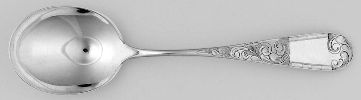 Mayflower (Sterling, 1900) Round Bowl Soup Spoon (Gumbo) by Schofield-1