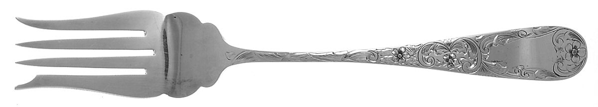 Old Baltimore (Sterling, 1922) Large Solid Cold Meat Serving Fork by Schofield-1