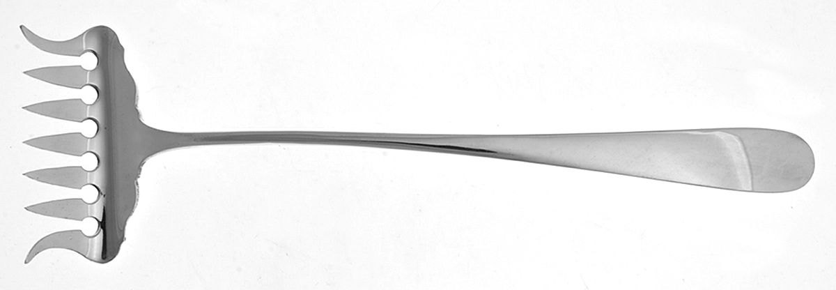 Old English (Sterling, 1895) Bacon Fork (All Solid Piece) by Schofield-1