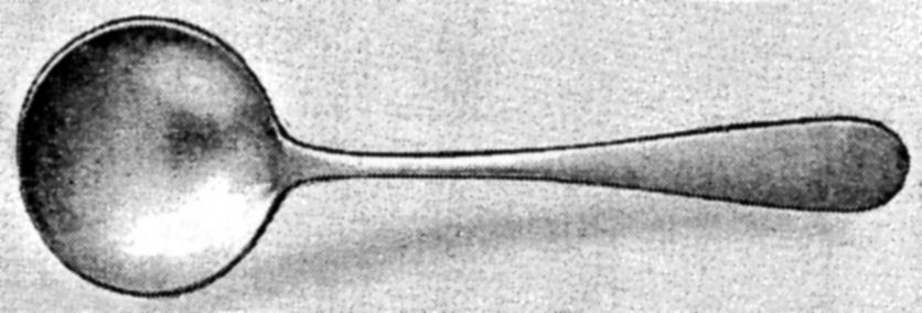 Old English (Sterling, 1895) Round Bowl Soup Spoon (Bouillon) by Schofield-1
