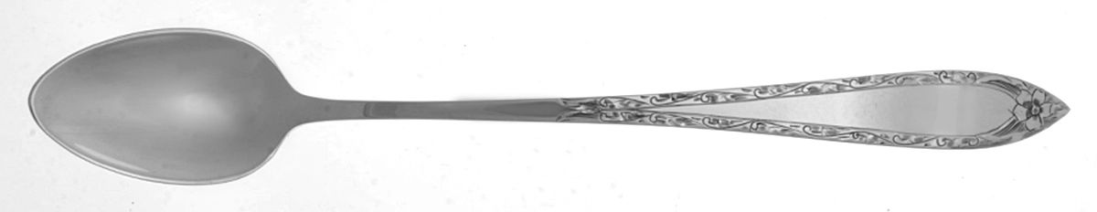 Scroll Engraved Edge (Sterling, 1909) Iced Tea Spoon by Schofield-1