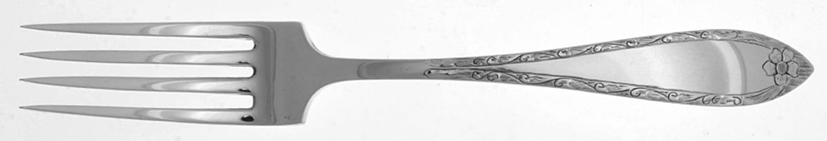 Scroll Engraved Edge (Sterling, 1909) Fork by Schofield-1