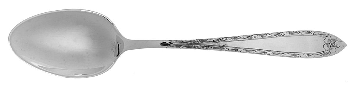 Scroll Engraved Edge (Sterling, 1909) Demitasse Spoon by Schofield-1