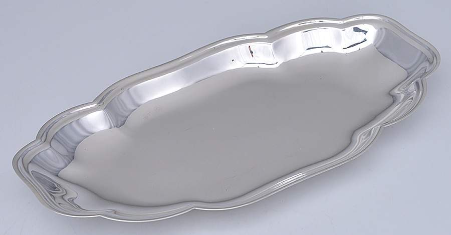 Silverplate Hollowware 12" Bread Tray by Sheridan Silver Co-1