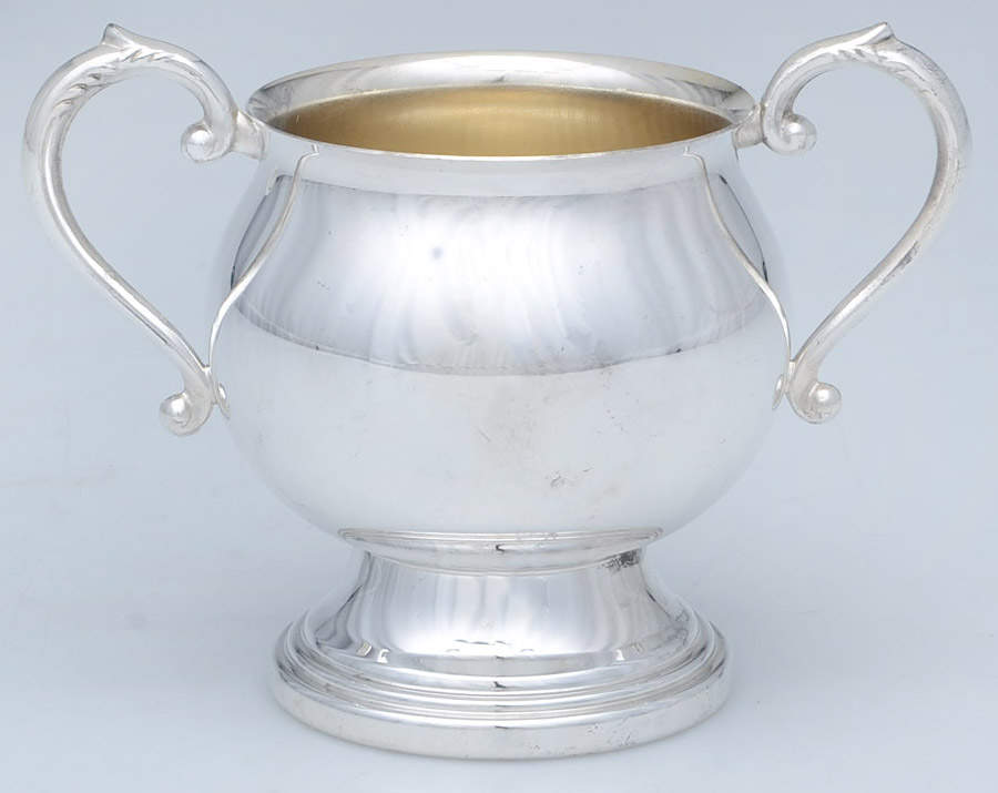 Silverplate Hollowware Mini Open Sugar Bowl by Sheridan Silver Co-1