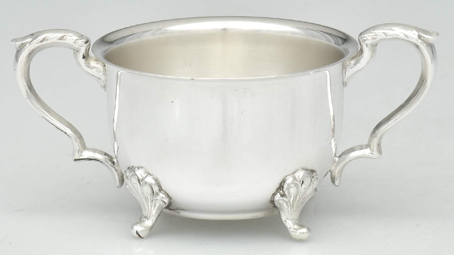 Silverplate Hollowware Mini Open Sugar Bowl by Sheridan Silver Co-1