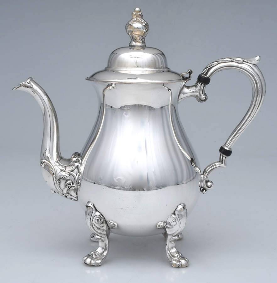Silverplate Hollowware Silverplate Coffee Pot by Sheridan Silver Co-1