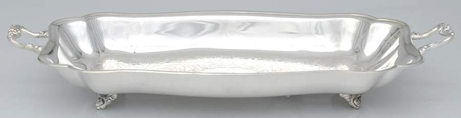Silverplate Hollowware Silverplate Celery Dish by Sheridan Silver Co-1