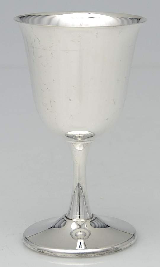 SDN25 (Silverplate, Hollowware) Silverplate Wine Goblet by Sheridan Silver Co-1