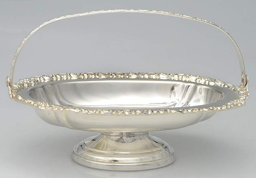 Silverplate Hollowware 8" Handled Bon Bon Bowl by Sheridan Silver Co-1