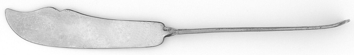 Sheffield Co. One (Silverplate) Flat Twisted Handle Master Butter Knife by Sheffield Co-1