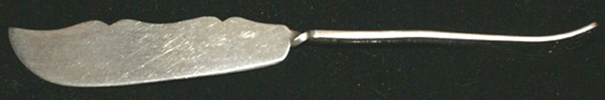 Sheffield Co. Two (Silverplate) Flat Twisted Handle Master Butter Knife by Sheffield Co-1