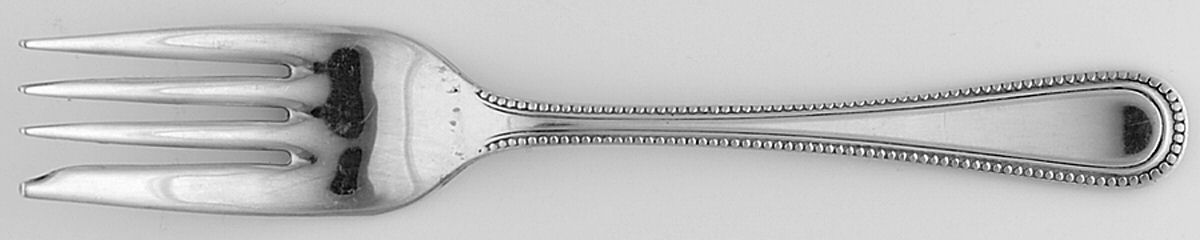 Bead (Silverplate) Individual Salad Fork by Sheffield Silver Co (England)-1