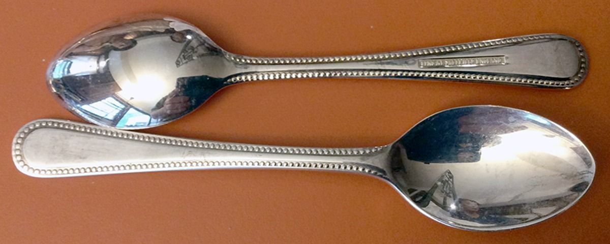 Bead (Silverplate) Demitasse Spoon by Sheffield Silver Co (England)-1