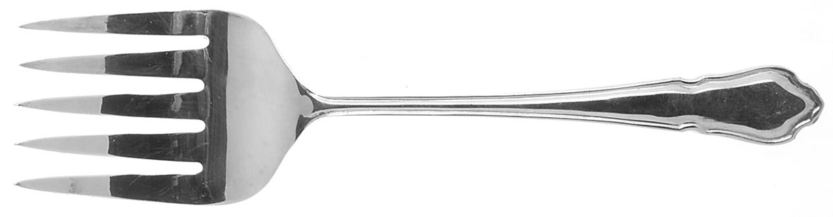 Dubarry (Silverplate) Medium Solid Cold Meat Serving Fork by Sheffield Silver Co (England)-1