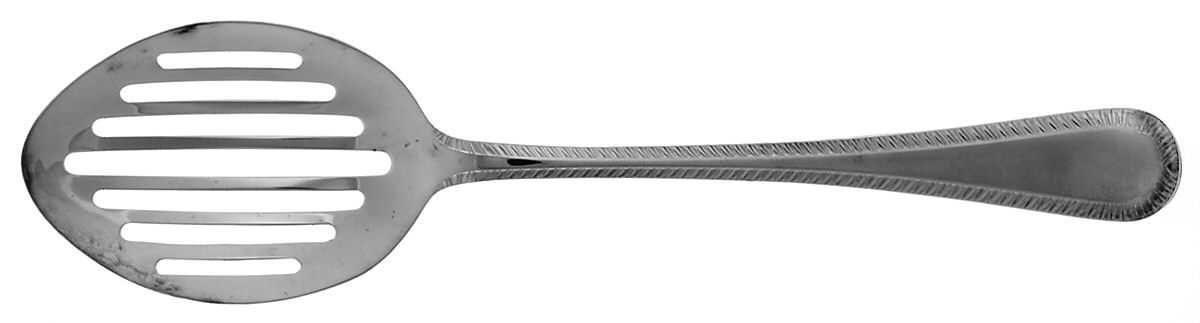 Feather Edge (Silverplate) Pierced Tablespoon (Serving Spoon) by Sheffield Original-1