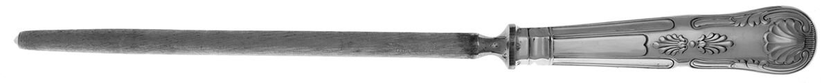 Kings (Silverplate) Large Roast Steel Rod Knife Sharpener by Sheffield Original-1