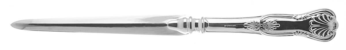 Kings (Silverplate) Letter Opener Solid Piece by Sheffield Original-1