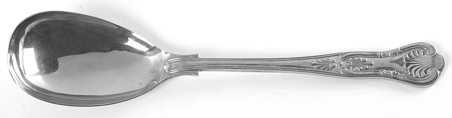 Kings (Silverplate) Solid Smooth Berry/Casserole Spoon by Sheffield Original-1